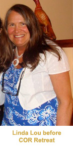 Linda Lou after COR Retreat United States Food Addiction Program